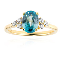 Anillo en oro con Zircón de Ratanak Kirí