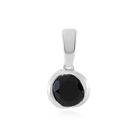 Colgante en plata con Turmalina negra