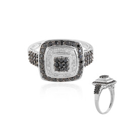 Anillo en oro con Diamante negro
