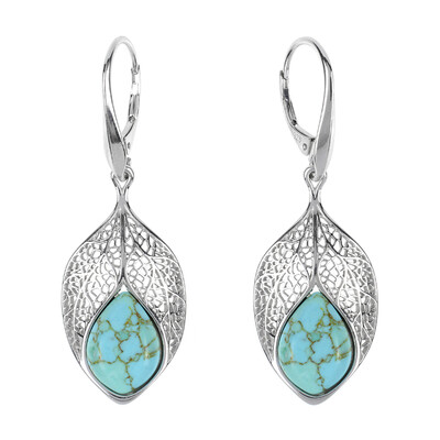 Pendientes en plata con Turquesa (dagen)