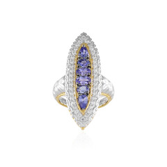 Anillo en plata con Tanzanita (Gems en Vogue)