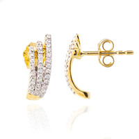Pendientes en oro con Diamante SI