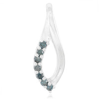 Colgante en plata con Diamante fantasía