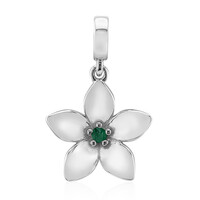 Colgante en plata con Esmeralda de Zambia