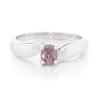 Anillo en plata con Zafiro de Ceilán púrpura no calentado