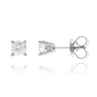 Pendientes en oro con Diamante I1 (H)  (CIRARI)