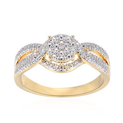 Anillo en latón con Diamante I3 (I) (Juwelo Style)