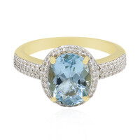 Anillo en oro con Aguamarina Medina