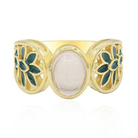 Anillo en plata con Cuarzo rosa