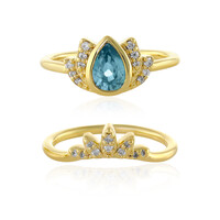 Anillo en plata con Zircón de Ratanak Kirí
