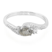 Anillo en plata con Labradorita