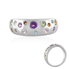 Anillo en plata con Cuarzo rosa