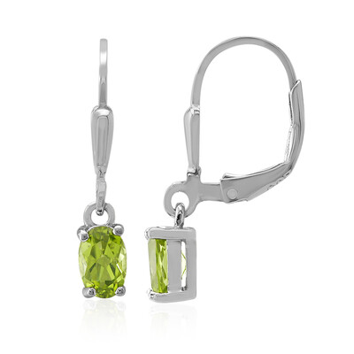Pendientes en plata con Peridoto de Birmania