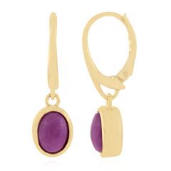 Pendientes en plata con Fosfosiderita