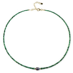 Collar en plata con Perla mística Freshwater (Riya)