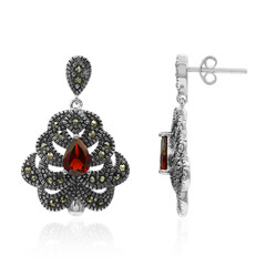 Pendientes en plata con Granate