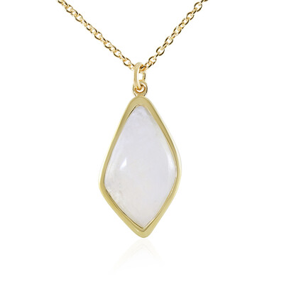 Collar en plata con Piedra de Luna arcoíris
