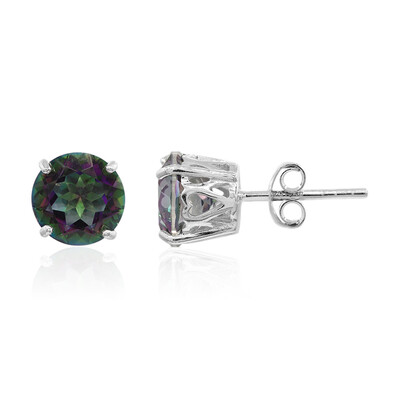 Pendientes en plata con Cuarzo místico