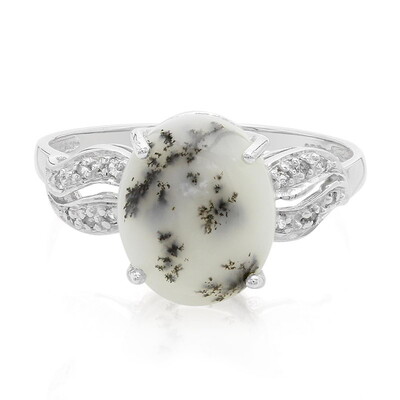 Anillo en plata con Ágata dendrítica