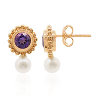 Pendientes en plata con Amatista