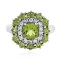 Anillo en plata con Peridoto