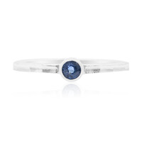 Anillo en plata con Zafiro azul