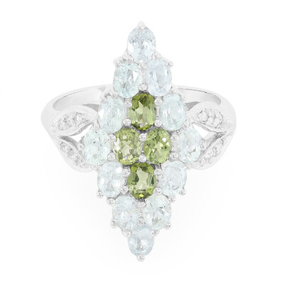 Anillo en plata con Turmalina