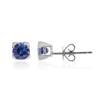 Pendientes en oro con Tanzanita AAA