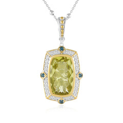 Collar en plata con Cuarzo del Ouro Verde (Dallas Prince Designs)