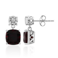 Pendientes en plata con Granate