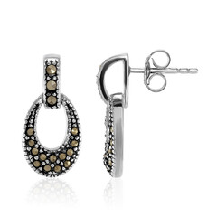 Pendientes en plata con Marcasita