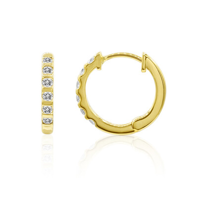 Pendientes en oro con Diamante IF (D) (Annette)