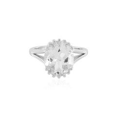 Anillo en plata con Topacio blanco