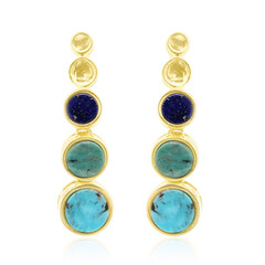 Pendientes en plata con Turquesa de Kingman (Anne Bever)