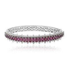 Brazalete en plata con Rodolita (Dallas Prince Designs)