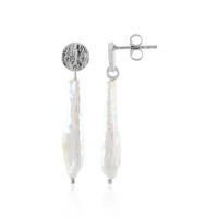 Pendientes en plata con Perla Freshwater