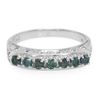Anillo en plata con Diamante fantasía