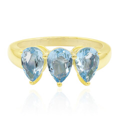 Anillo en oro con Aguamarina Medina