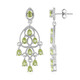 Pendientes en plata con Peridoto