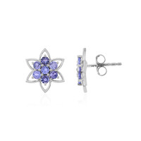 Pendientes en plata con Tanzanita