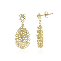 Pendientes en oro con Diamante I4 (J) (Ornaments by de Melo)
