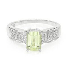 Anillo en plata con Cuncita amarillo canario