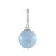 Colgante en plata con Aguamarina de Brasil (MONOSONO COLLECTION)
