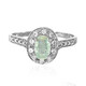 Anillo en plata con Turmalina cuprífera