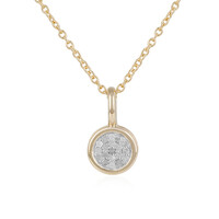 Collar en plata con Diamante PK (J)