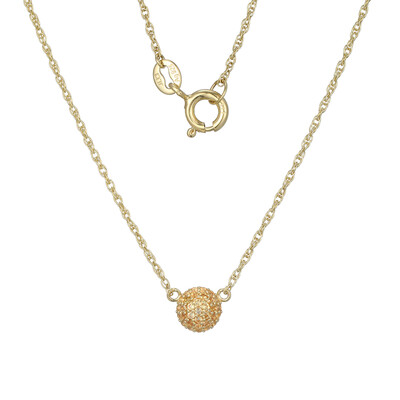 Collar en plata con Citrino (Adela Silber)