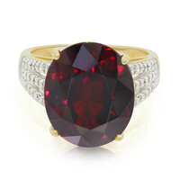 Anillo en oro con Granate espesartina (AMAYANI)