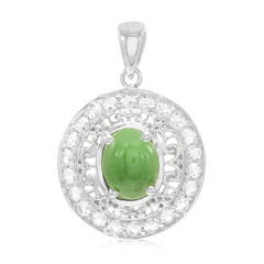 Colgante en plata con Crisoprasa imperial