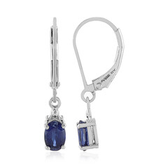 Pendientes en plata con Cianita