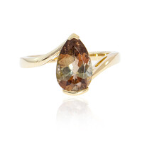 Anillo en oro con Andalucita